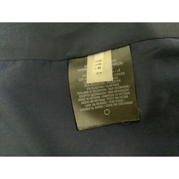 ELIE TAHARI Wool Mix Confetti Asymmetrical Skirt NWOT 12 - Picture 9 of 10